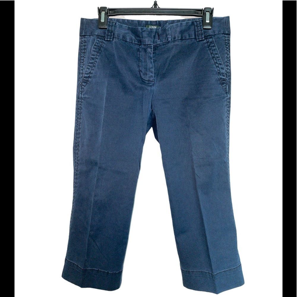 J.Crew Stretch Favorite Fit Vintage Navy Capris Pant size 4